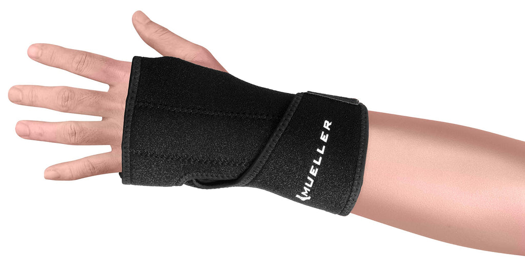 [Australia] - Mueller Sports Medicine Reversible Wrist Brace with Splint, for Men and Women, Black, One Size 