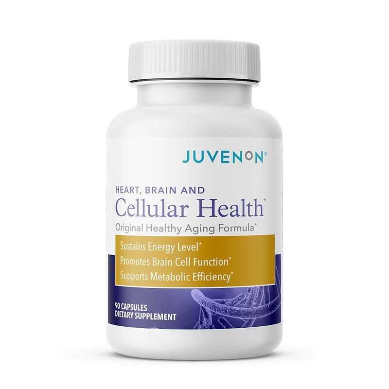 [Australia] - Juvenon Cellular Health Brain Supplement Nootropic Booster for Focus Memory Clarity Energy Advanced Brain Support Supplements for Healthy Aging Men and Women with Acetyl L-Carnitine and Biotin, 90 Capsules 90 Tablets 