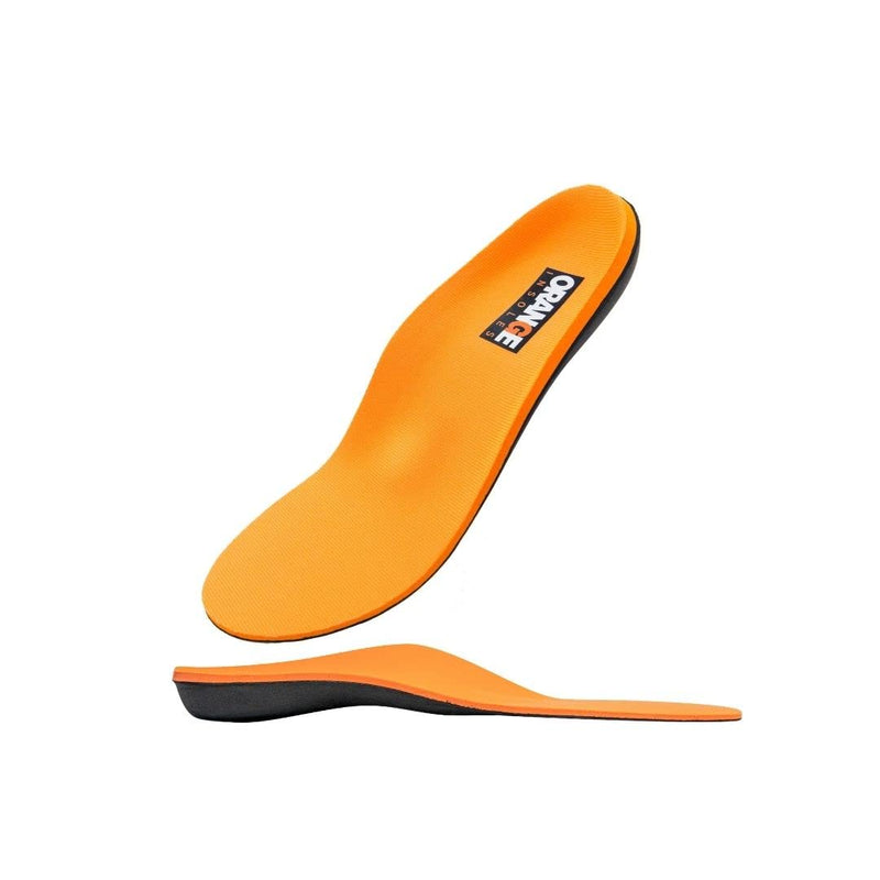 [Australia] - Orange Full Length E Fits Men's Shoe 8-8.5, Women's 9.5-10 Uses a Heel Cup, Contoured Medial Arch,and Metatarsal pad to Help with Better Alignment and Weight Distribution Size E - Men's 8-8.5 / Women's 9.5-10 - Unisex 
