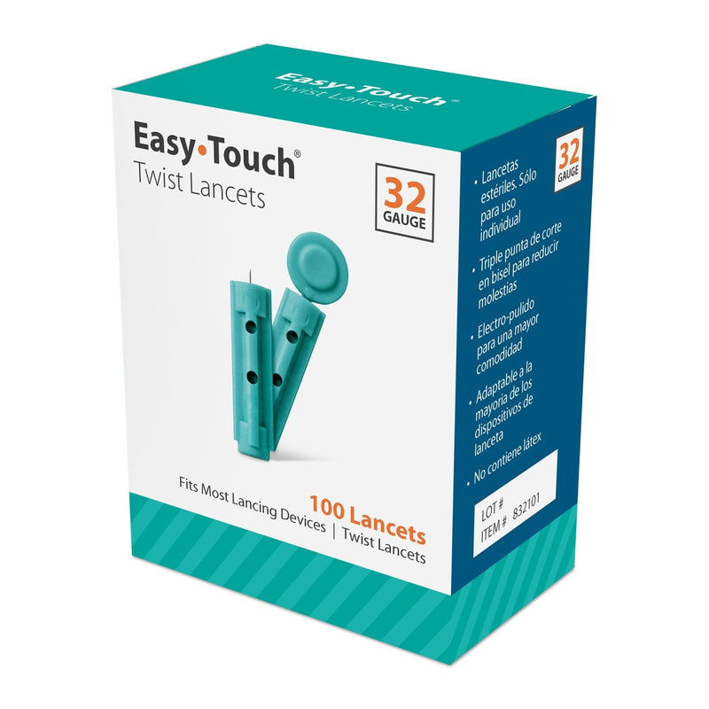 [Australia] - EasyTouch Twist Lancets - 32 G, (100 per Box) 
