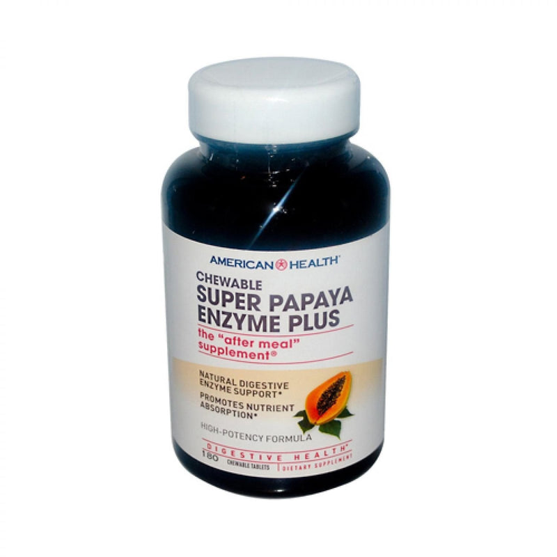 [Australia] - American Health Chewable Super Papaya Enzyme Plus - 180 Chewable Tablets 