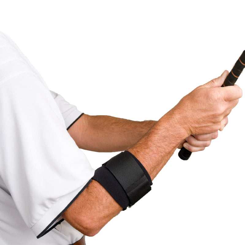 [Australia] - Cho-Pat Golfer’s Elbow Support Strap, Adjustable Compression Forearm Support for Golfer’s Elbow Treatment, Overuse Syndromes, and Muscle Strains, Large 