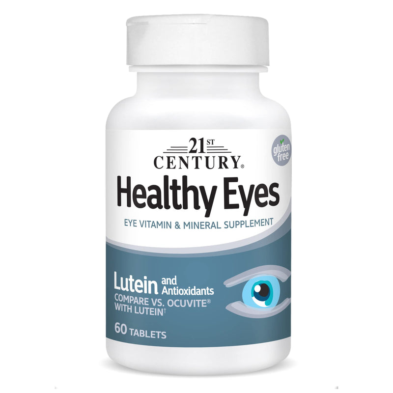 [Australia] - 21st Century Healthy Eyes with Lutein Tablets, 60 Count, White (27452) 