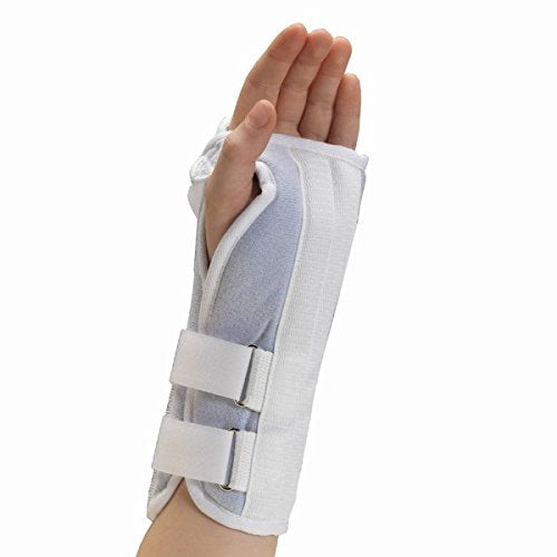 [Australia] - OTC Kidsline Wrist Splint Soft Foam Adjustable Support, White (Left Hand), Pediatric White (Left Hand) 