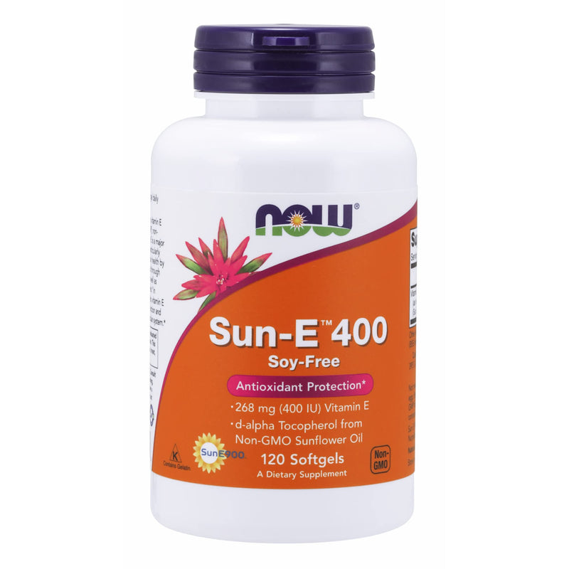 [Australia] - NOW Supplements, Sun-E™ 400 IU with d-alpha Tocopherol from Non-GMO Sunflower Oil, 120 Softgels 