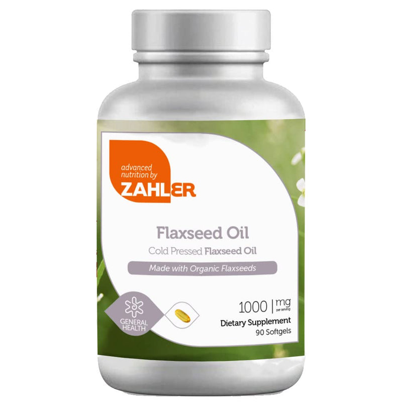 [Australia] - Now Vegetarian! Zahler Flaxseed Oil, Organic Flax Seed Oil, Cold Pressed Flax Oil Supplement, Certified Kosher, 90 SoftGels 