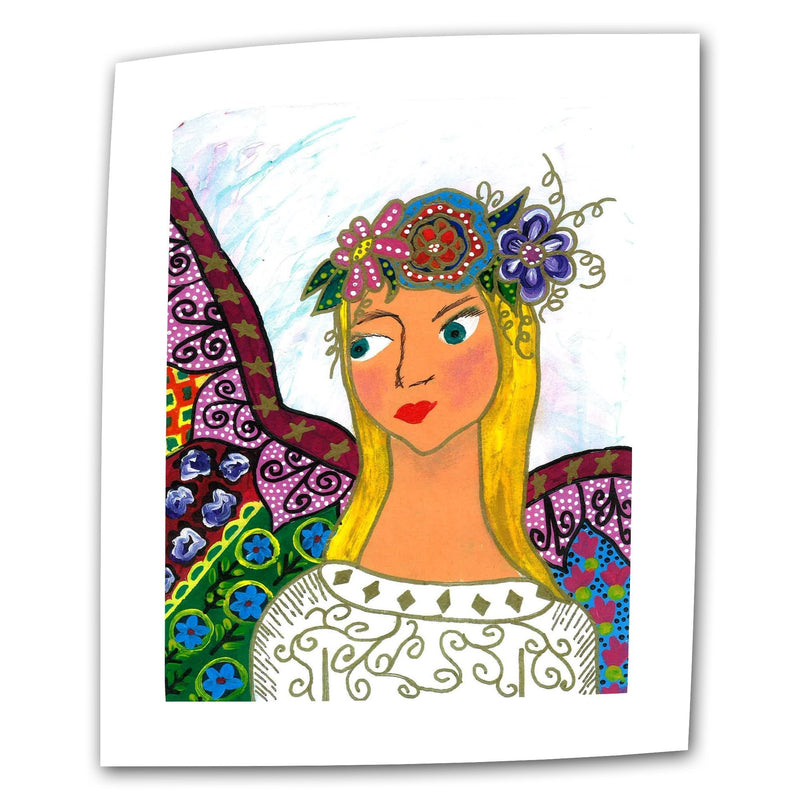 [Australia] - ArtWall Angel Ellen by Debra Purcell Unwrapped Canvas Art with 2-Inch Accent Border, 18 by 24-Inch 