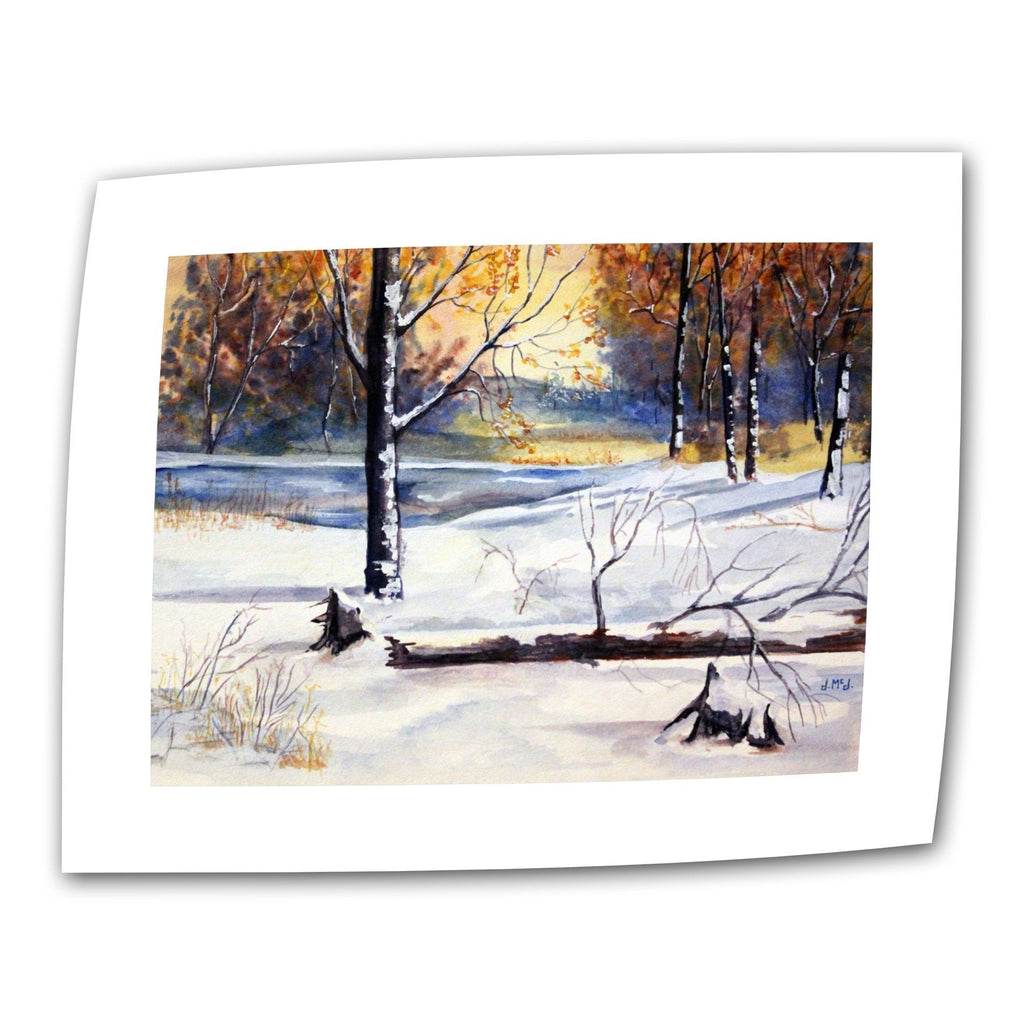 [Australia] - Art Wall Winter Woods by Dan McDonnell Flat/Rolled Canvas Art with 2-Inch Accent Border, 14 by 18-Inch 14"x18" 