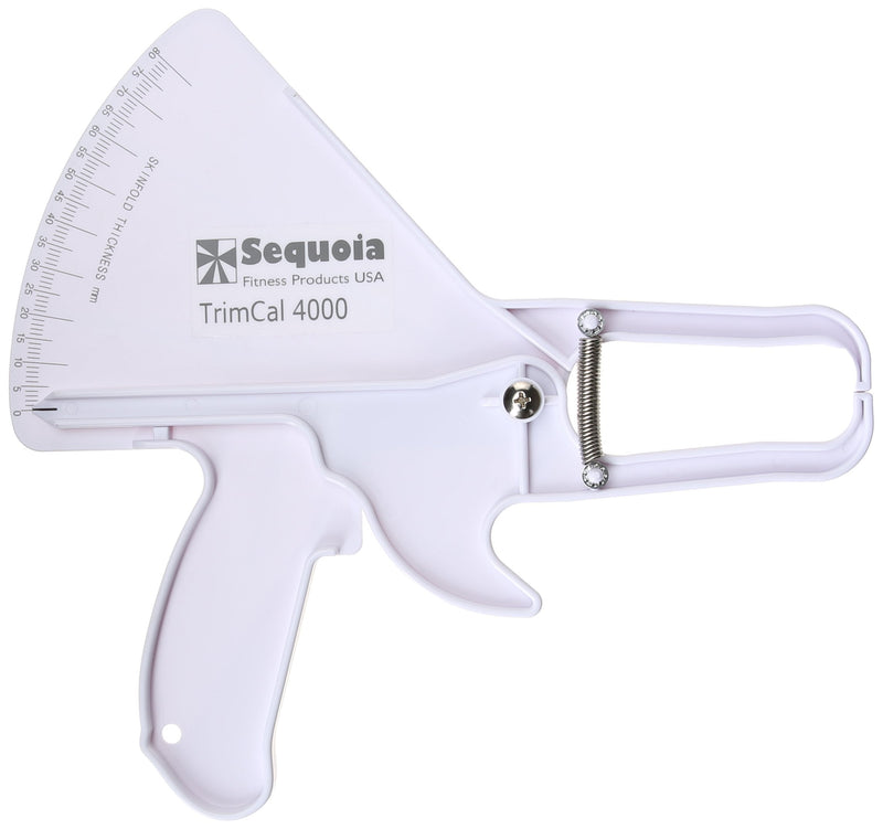 [Australia] - Sequoia Fitness TrimCal 4000 Body Fat Caliper (White) [Health and Beauty] with Fat% Chart White 