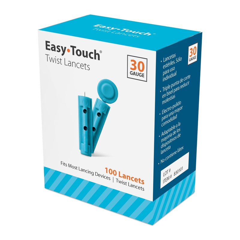 [Australia] - EasyTouch Twist Lancets - 30 G, (100 per Box) 