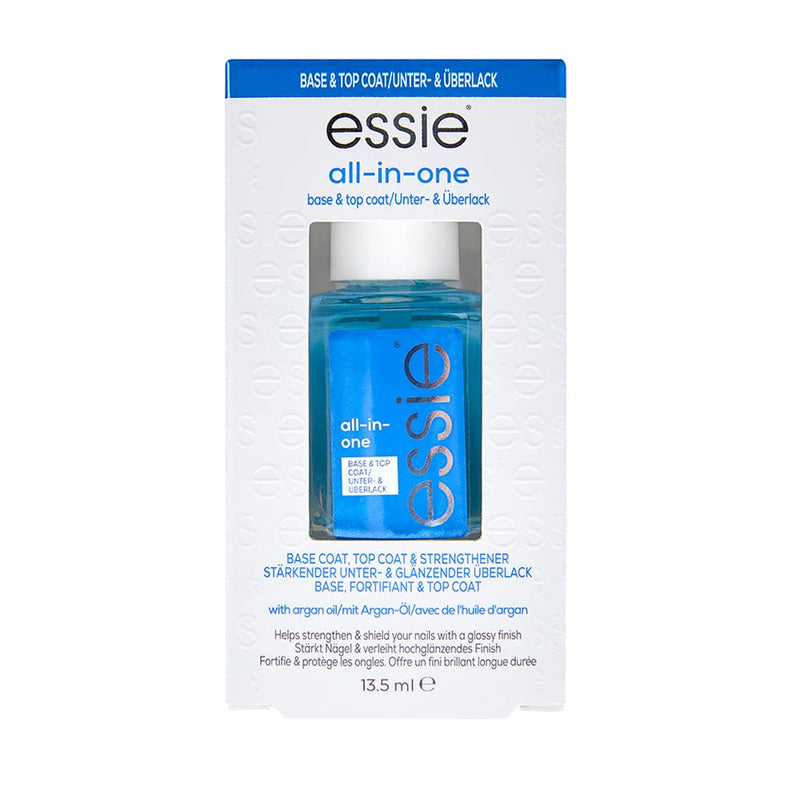 [Australia] - essie All-In-One Base Coat + Top Coat + Strengthener Nail Polish, 0.46 Ounces (Packaging May Vary) ALL IN ONE BASE COAT & TOP COAT 