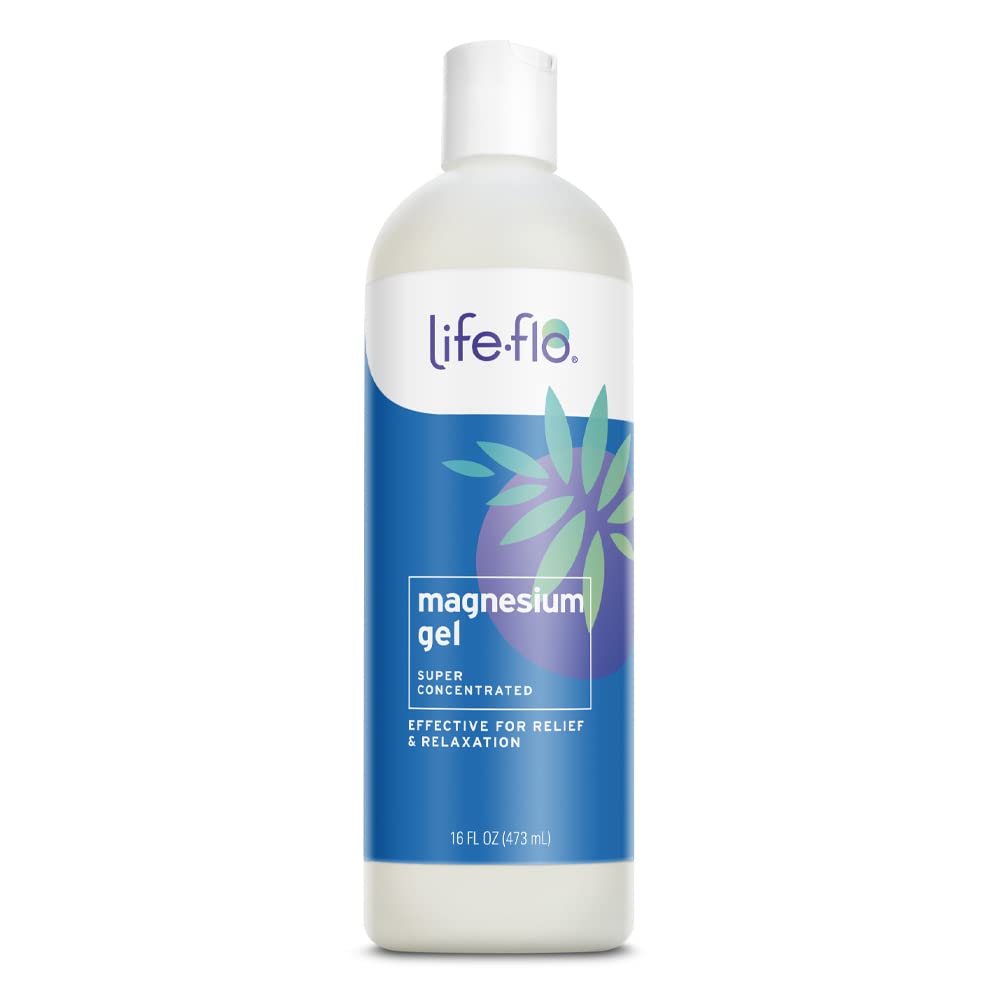 [Australia] - Life-flo Magnesium Body Gel | Pure Magnesium Chloride Soothes & Relaxes Muscles & Joints | Perfect for Massages | 16 oz 