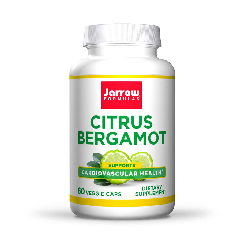 [Australia] - Jarrow Formulas Citrus Bergamot 500 mg - 60 Veggie Caps - Cardiovascular & Metabolic Health, Blood Sugar Support - Use with Jarrow Formulas QH-Absorb - 60 Servings 60 Count (Pack of 1) 