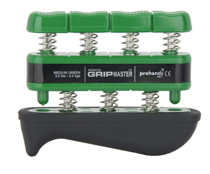 [Australia] - Prohands Gripmaster Rehab Hand Exerciser, Finger Exerciser (Hand Grip Strengthener), Spring-Loaded, Finger-Piston System, Added Palm Cushion, (5 lb Medium Tension, Green-Gripmaster Rehab) 5 Pound (Medium Tension) Green - Gripmaster Rehab 