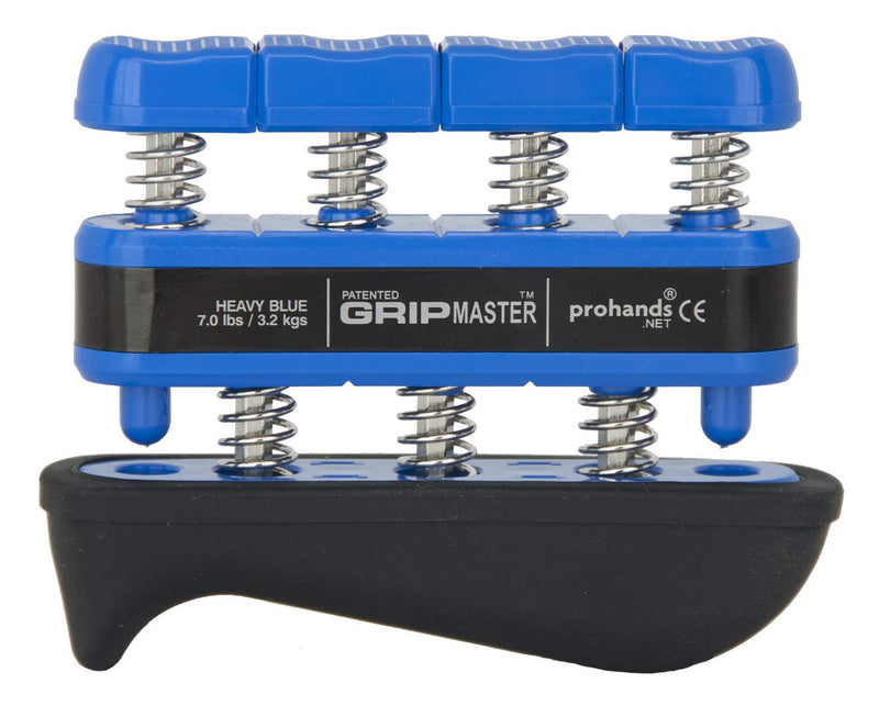 [Australia] - Prohands Gripmaster Rehab Hand Exerciser, Finger Exerciser (Hand Grip Strengthener), Spring-Loaded, Finger-Piston System, Added Palm Cushion, (7 lb Heavy Tension, Blue-Gripmaster Rehab) 7 Pound (Heavy Tension) Blue - Gripmaster Rehab 