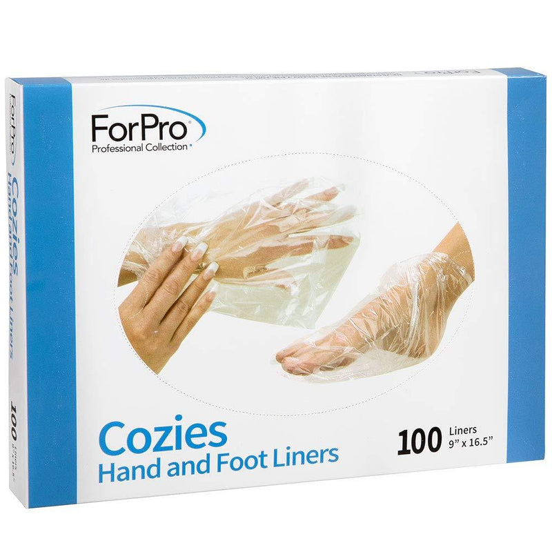 [Australia] - ForPro Professional Collection Cozies Hand and Foot Liners, Paraffin Treatments, Heated Mitts, 100 Count (Pack of 1) 100 Count (Pack of 1) 