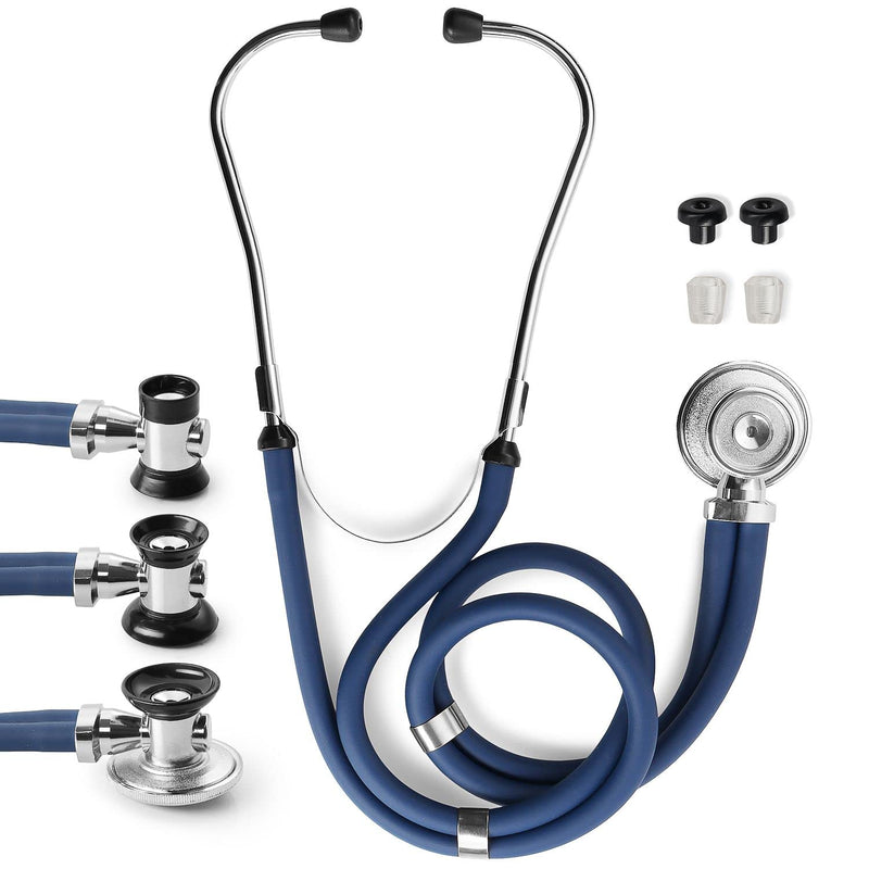 [Australia] - Primacare DS-9295-BL 30" Sprague Rappaport Style Stethoscope for Doctors, Nurses and Medical Students, First Aid Professional Dual Head Cardiology Kit for Men, Women and Pediatric, Blue 