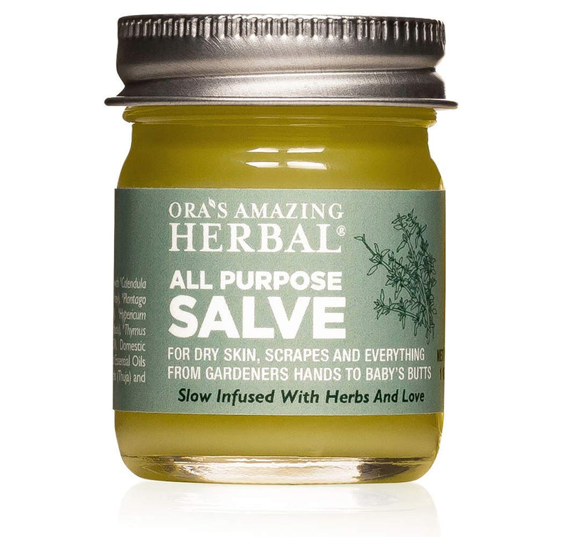 [Australia] - All Purpose Salve, Hand Salve, Cuticle Balm, Cleansing Balm, Chafing Cream, First Aid, Natural Healing Ointment, Foot Balm, Cracked Hands Repair, Zero Waste Skincare, Ora’s Amazing Herbal, 1 oz All Purpose Salve 1 Oz 