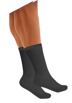 [Australia] - URIEL Rugged Silver Socks - Medium (Black) M: Men (6 - 9.5) / Women (8 - 11.5) Black 