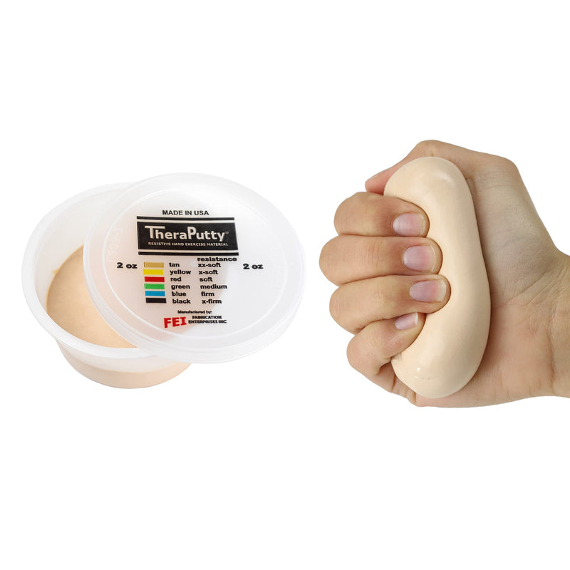 [Australia] - CanDo Theraputty Plus Hand Exercise Putty for Rehabilitation, Exercises, Hand Thearpy, Occupational Therapy, Hand Strengthening, Improve Motor Skills, Stress Relief 2-ounce XX-SOFT 
