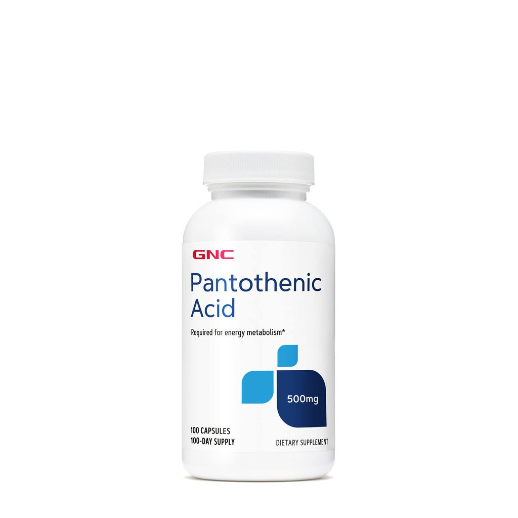 [Australia] - GNC Pantothenic Acid 500mg, 100 Capsules, Supports in Energy Metabolism 