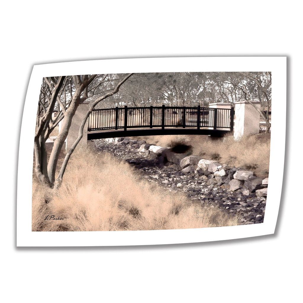 [Australia] - Art Wall Bridge Over Wash 24 by 36-Inch Unwrapped Canvas Art by Linda Parker with 2-Inch Accent Border 24x36 