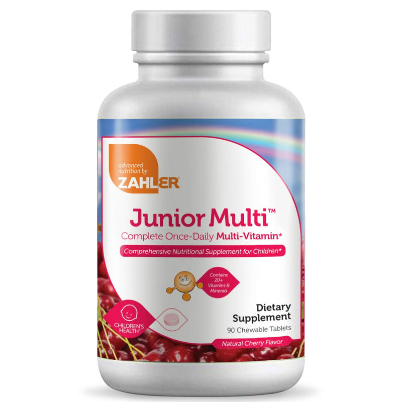 [Australia] - Zahler Junior Multi, Chewable Multivitamin for Kids, Kosher, 90 Chewable Tablets 90 Count (Pack of 1) 
