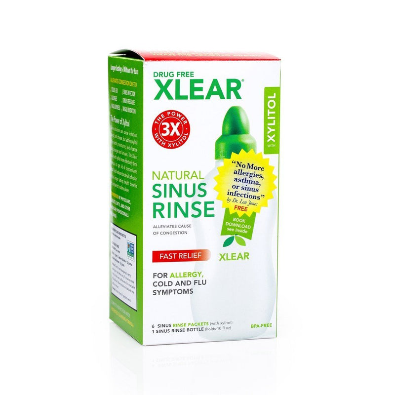 [Australia] - Xlear Sinus Care Rinse System With Xylitol -- 1 Kit 7 Piece Set 