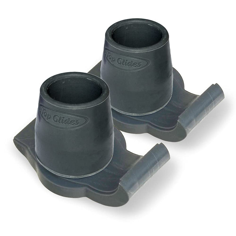 [Australia] - Top Glides DuraSki Extra Durable Walker Glide Skis for 1 1/8 Inch Tubes (Gray) Gray 