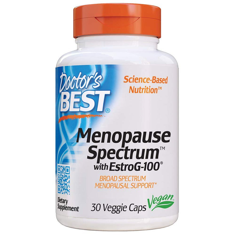[Australia] - Doctor's Best Menopause Spectrum with EstroG-100, Non-GMO, Vegan, Gluten Free, Soy Free, Veggie Caps, 30 Count 