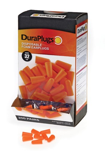 [Australia] - Liberty Glove & Safety-14310 DuraPlug Uncorded Disposable Foam Earplug with 32 dB NRR, Orange (Case of 200 Pairs) 