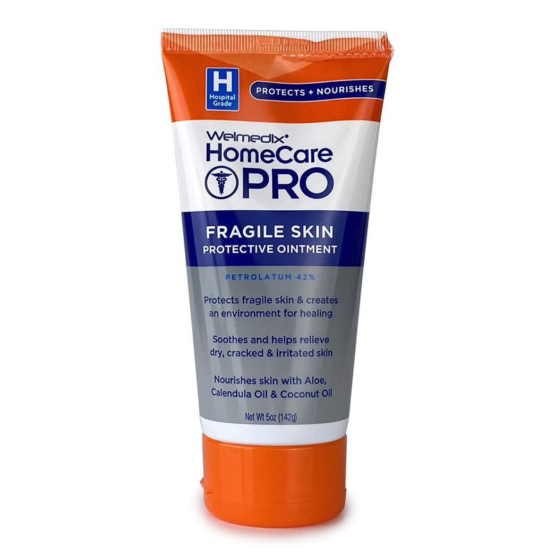 [Australia] - Welmedix Fragile Skin Protective Ointment | Hospital Grade Healing Ointment, Barrier Cream & Skin Protectant w/ Calendula for Treatment of Eczema, Psoriasis, Dermatitis, Bed Sores, Chafing (5oz Tube) 5 Ounce (Pack of 1) 