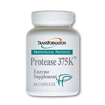 [Australia] - Transformation Enzymes Protease 375K, 60 Capsules - #1 Practitioner Recommended - 375,000 Units of Protease Activity - Supports Circulation of Oxygen and Nutrients to The Cell for Health and Vitality 