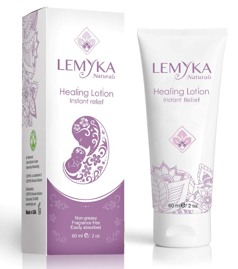 [Australia] - LEMYKA Eczema Lotion for dry itchy skin- Rosacea treatment Face Rash Cream- Itch Redness Relief for Dermatitis, hives, baby acne, Heat Rash- Natural Calendula, Sea buckthorn oil balm for kids & adults 