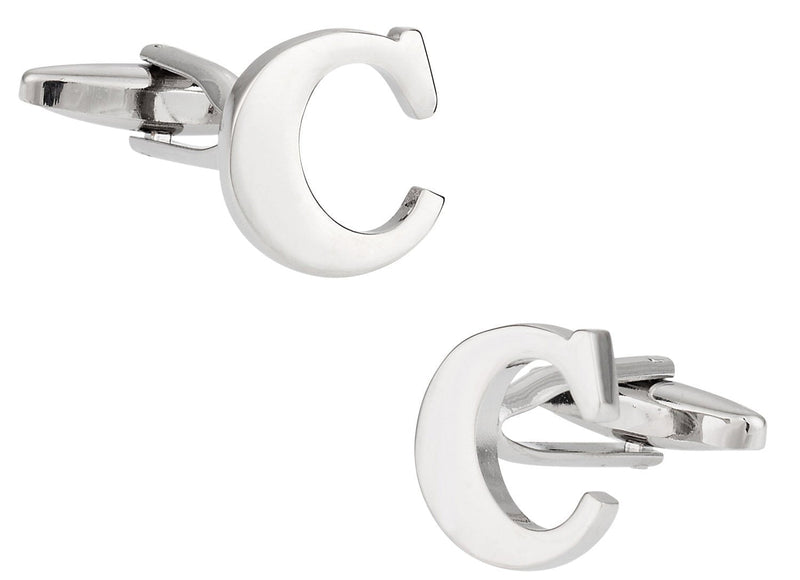 [Australia] - Cuff-Daddy Letter C Cufflinks Monogram with Presentation Box 