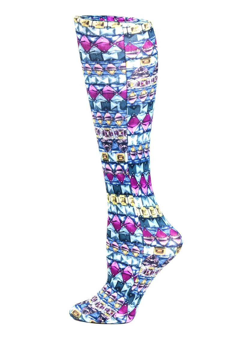 [Australia] - Celeste Stein Therapeutic Compression Socks, Emerald Dazzle, 8-15 mmHg, Mild, Multi, 0.6 Ounce 