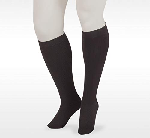 [Australia] - Juzo Dynamic Cotton Men’s Closed Toe 15-20mmhg Compression Sock 5 Black 