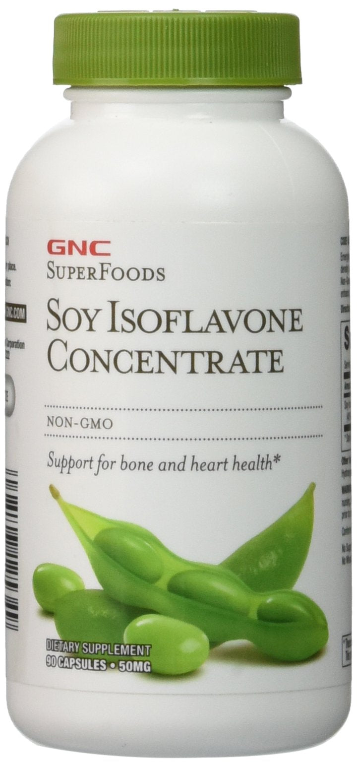 [Australia] - GNC SuperFoods Soy Isoflavone Concentrate, 90 Capsules, Supports for Bone and Heart Health 