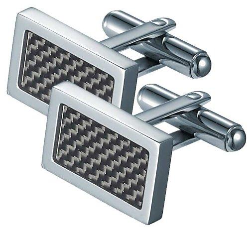 [Australia] - Visol Michal Carbon Fiber Stainless Steel Cufflinks 