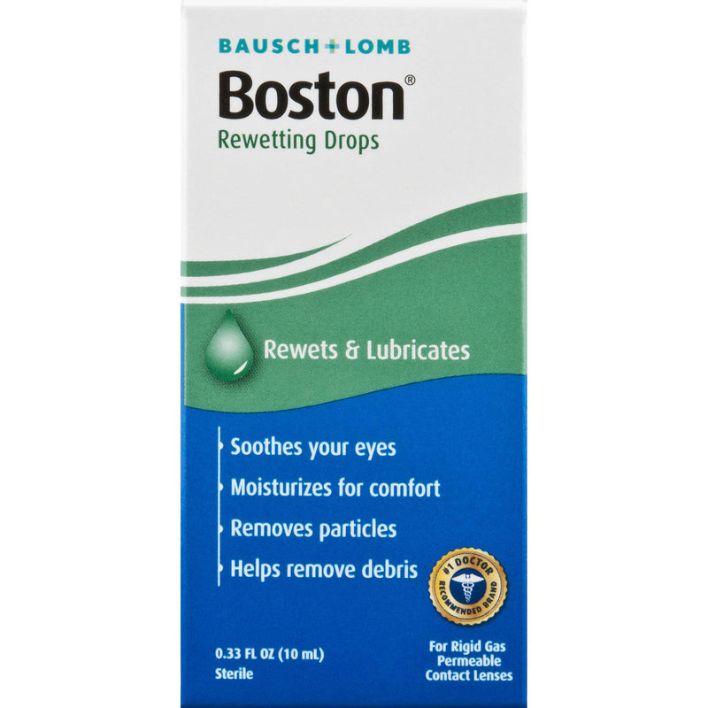 [Australia] - Contact Lens Solution by Boston, Rewetting Solution for Gas Permeable Contact Lenses, 0.33 Fl Oz Contact Lens Solution 