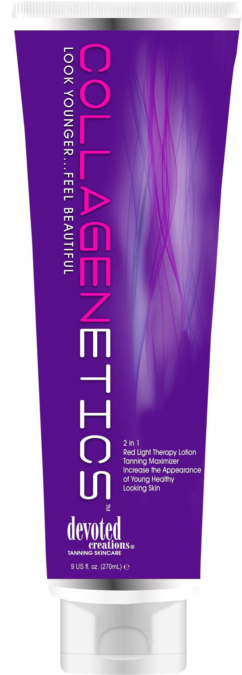 [Australia] - DEVOTED CREATIONS Collagenetics 2-in-1 Red Light Therapy Prep & Tanning Lotion - 9 oz. 