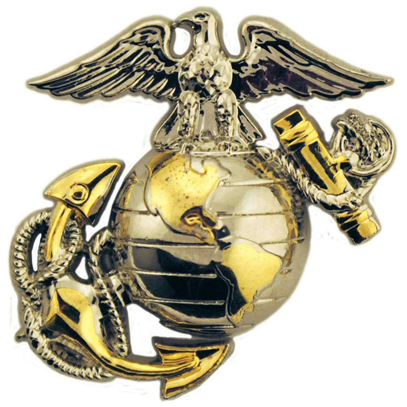 [Australia] - EagleEmblems United States Marine Corps Gold Tone Logo Emblem Lapel / Hat Pin 