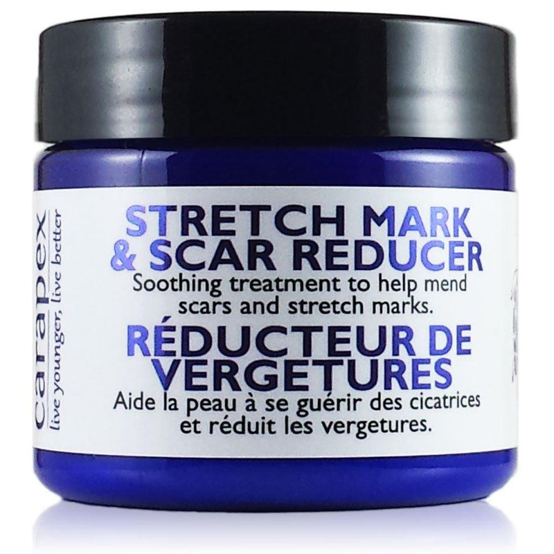 [Australia] - Carapex Stretch Mark & Scar Reducer Cream - 98% Natural, for Pregnancy Marks, Weight Loss Marks, Tightening, Firming, Unscented with Shea Butter, 4oz 120ml 