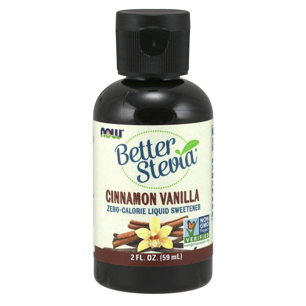 [Australia] - NOW Foods, Better Stevia, Liquid Zero-Calorie Sweetener, Cinnamon Vanilla Flavor, Certified Non-GMO, 2-Ounce 