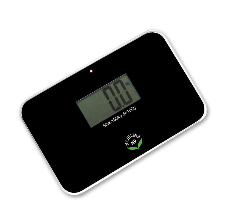 [Australia] - NewlineNY Auto Step On Super Mini Smallest Travel Bathroom Scale SBB0638SM (Black) Black 