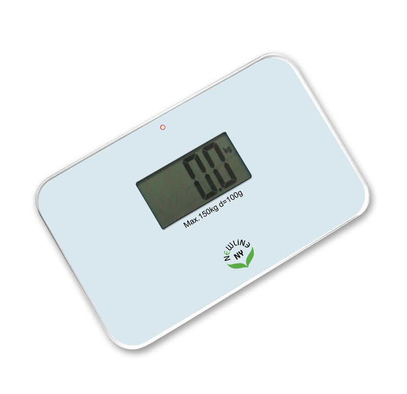 [Australia] - NewlineNY Auto Step On Super Mini Travel Bathroom Scale SBB0638SM (White) White 