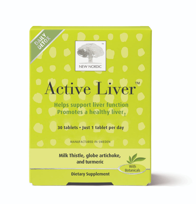 [Australia] - New Nordic Active Liver | Daily Detox & Repair Supplement | Milk Thistle, Artichoke & Turmeric | Swedish Made | 30 Count (Pack of 1) 30 Count (Pack of 1) 