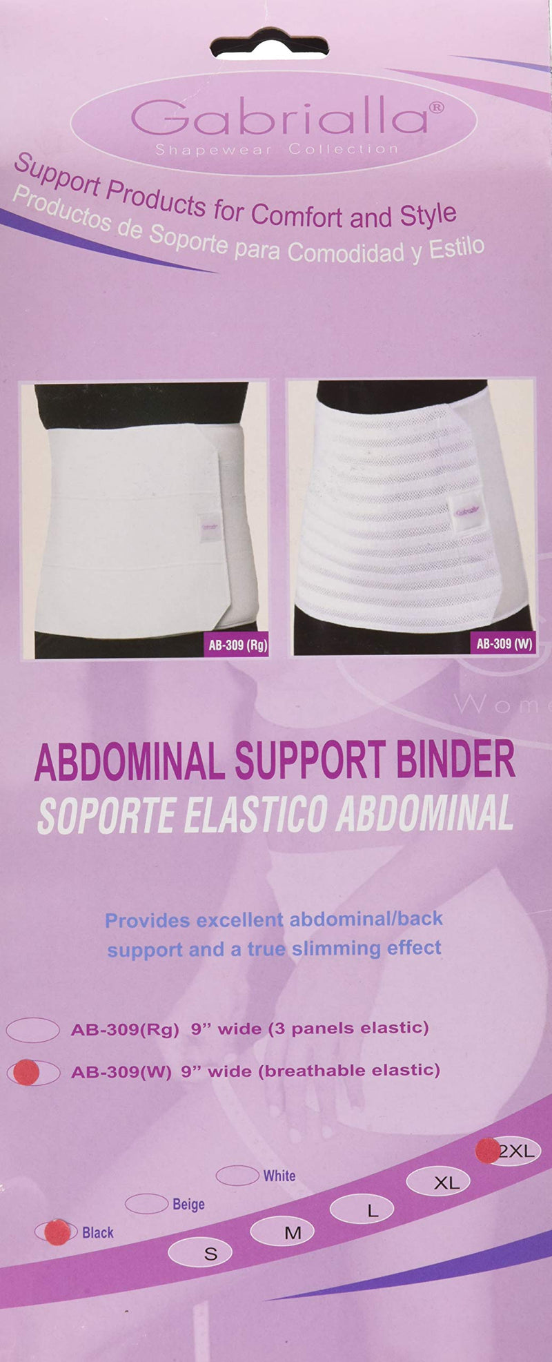 [Australia] - GABRIALLA Women's Breathable Abdominal/Back Support Binder/Wrap, Post-Partum, C-Section and Surgery Recovery, Body-Shaping Effect, Made in USA. 