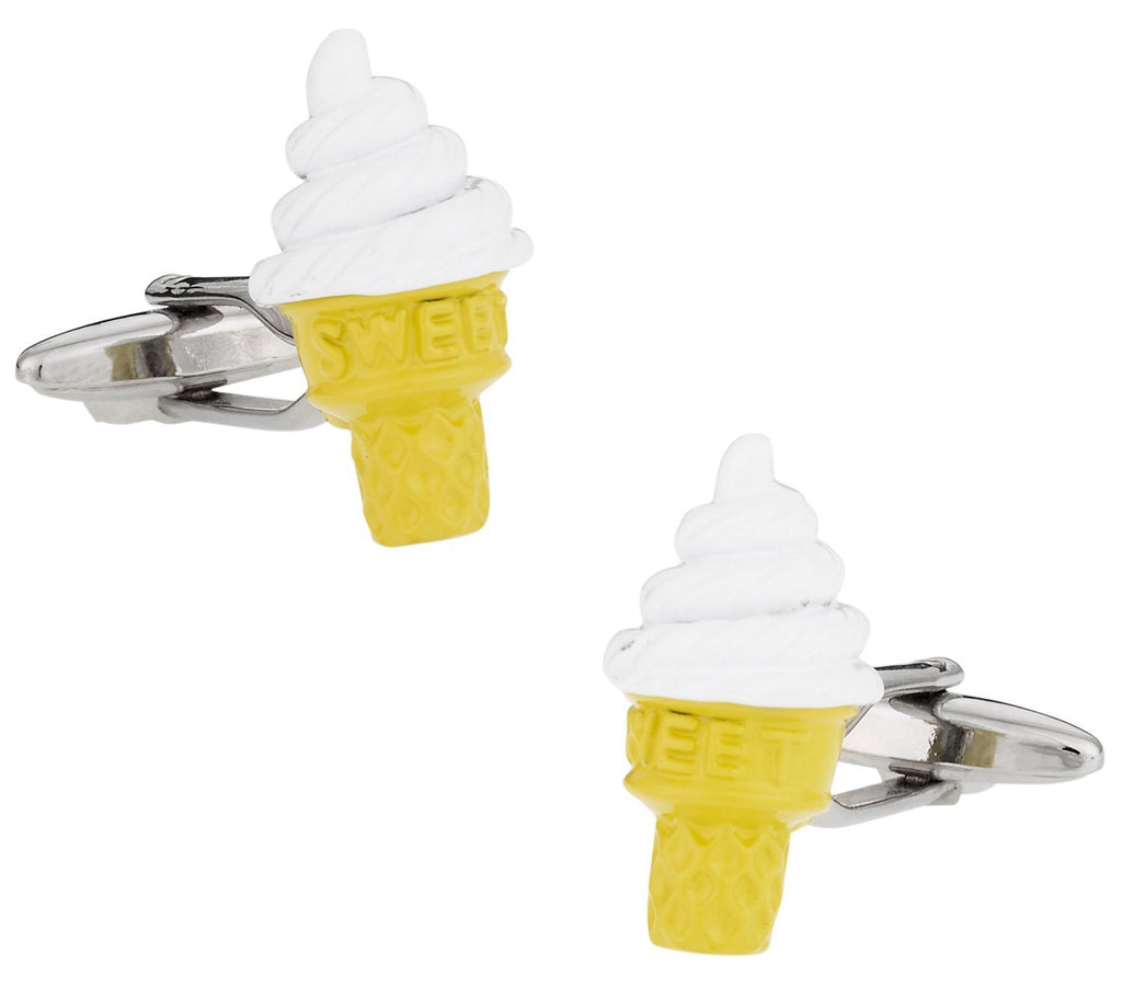 [Australia] - Cuff-Daddy Ice Cream Cone Cufflinks with Presentation Box 