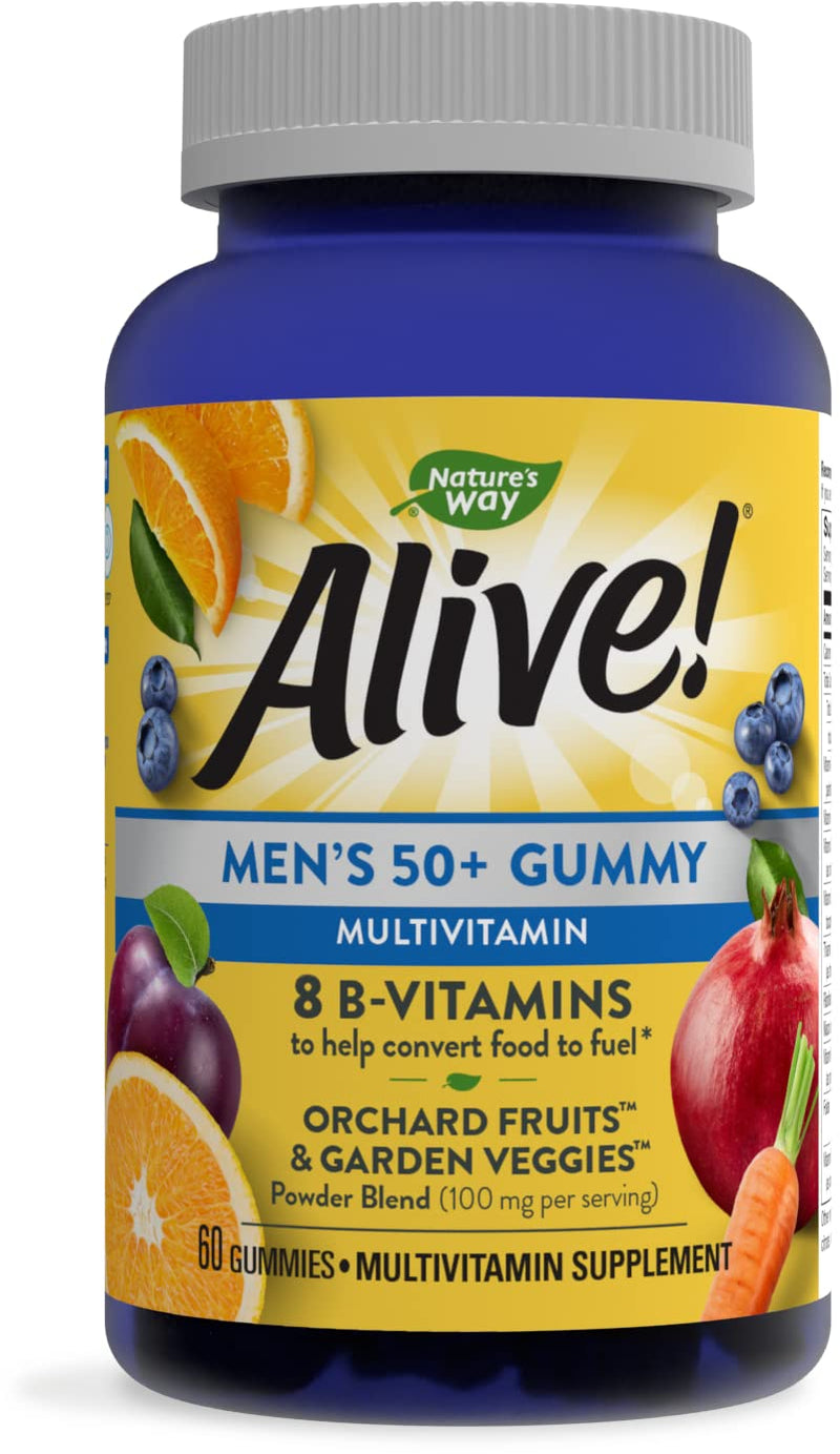 [Australia] - Nature’s Way Alive! Women’s 50+ Gummy Multivitamins, Essential Vitamins & Minerals, Supports Healthy Aging*, Vegetarian, Mixed Berry Flavored, 60 Gummies Women's 50+ 